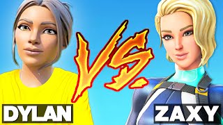 I 1v1d My Fortnite Duo Dylan Vs Zaxy [upl. by Ellertnom564]