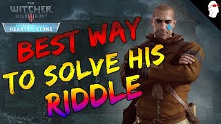 BEST Way To Complete Master Mirror  Whatsoever a Man Soweth Riddle The Witcher 3  Heart of Stone [upl. by Eizus]