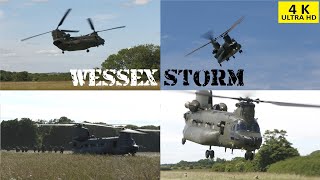 4Kᵁᴴᴰ The mighty RAF Chinook deploys Airmobile Forces during British Army Exercise Wessex Storm 2024 [upl. by Odnanreh]