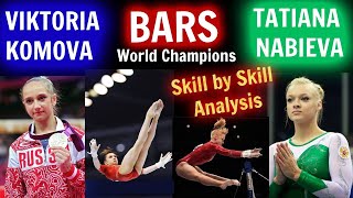 VIKTORIA KOMOVA amp TATIANA NABIEVA  Russian gymnastics Innovators FULL BAR IN DEPTH ANALYSIS [upl. by Kohn]