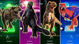 🦖 Jurassic World vs Godzilla vs Indoraptor vs TRex Spider Man  Coffin Dance 🪩 [upl. by Attehcnoc]