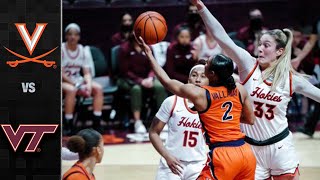 Virginia vs Virginia Tech Womens Basketball Highlights 202122 [upl. by Belle]