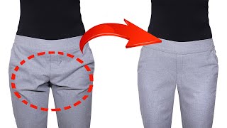 A sewing trick how to fix creases on the trousers simply [upl. by Bowman707]