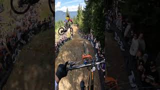 Kurtis Downs Heelclicker flip during Whip Off Crankworx [upl. by Moule]