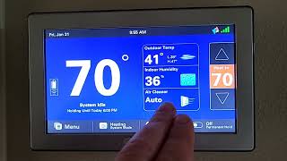 Walk Through of the Trane ComfortLink II XL1050 Thermostat [upl. by Athalia]