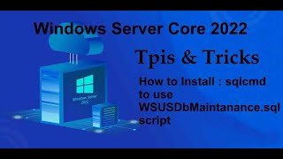 Windows Server Core 2022 Tips amp Tricks  How to install sqlcmd and run WSUSDBMaintanancesql [upl. by Atlante]