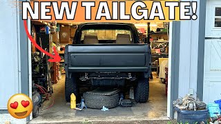 New TAILGATE amp Off Road Bumper  1979 Ford Bronco Restoration PART 34 [upl. by Farmann]