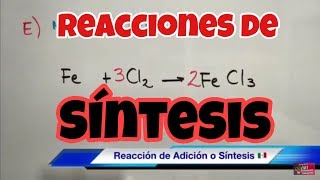 Reacciones Químicas de Síntesis o Combinación [upl. by Suicul]