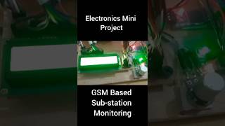 GSM based Sub  Station Monitoring System Electronics Mini Project [upl. by Surbeck]