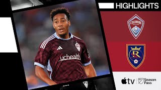 Colorado Rapids vs Real Salt Lake  Full Match Highlights  July 20 2024 [upl. by Asial]