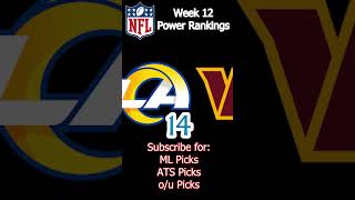 NFL Week 12 Power Rankings nfl nflpowerrankings nflfootball [upl. by Charity]