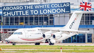 TRIPREPORT  CityJet ECONOMY  Avro RJ85  Amsterdam  London City [upl. by Lesak]