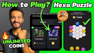 27 August New mini Game Hexa Puzzle Hamster Kombat  Hamster Kombat New Mini Game Hexa Puzzle [upl. by Rexanne287]