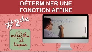 Déterminer une fonction affine avec le taux daccroissement 2  Seconde [upl. by Yur]