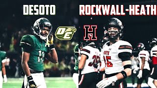 DESOTO IS NOT MESSING AROUND 🔥🔥 Desoto vs RockwallHeath  Texas High School Football Playoffs [upl. by Zaraf417]