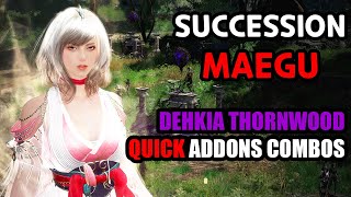 Succession Maegu Dehkia Thornwood BOOMER COMBO Quick Guide 전승 매구 데키아 가시나무숲 쉬운 콤보 Black Desert Online [upl. by Noiroc]