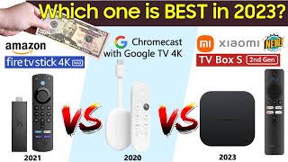 Google Chromecast 4K Xiaomi TV Box S 2nd Gen amp Fire TV Stick 4K Max Comparison [upl. by Evette]