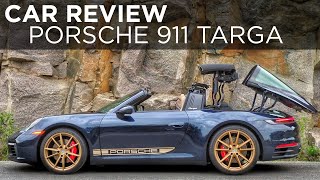 2021 Porsche 911 Targa 4S review  Why go MANUAL in 2021 7Speed  Drivingca [upl. by Carbo]