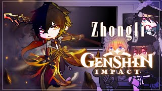 🔶 Genshin Impact React to  ZhongliMorax  Angst  Liyue  Gacha Club [upl. by Ateiram565]