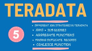 Teradata Tutorial Day  5  Teradata SQL  NiC IT Academy [upl. by Theran871]