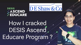 Ascend Educare Program 2023  How I cracked DE Shaw Fellowship Program  OFFCAMPUS [upl. by Weatherley]