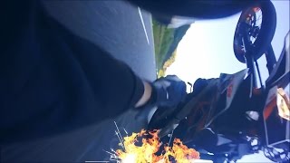 KTM SMCR Wheelie FAIL CRASH  NO burns after WheelieCrash  RAW [upl. by Conny]