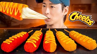 ASMR MUKBANG CHEETOS MOZZARELLA CORN DOGS  COOKING amp EATING SOUNDS  Zach Choi ASMR [upl. by France]