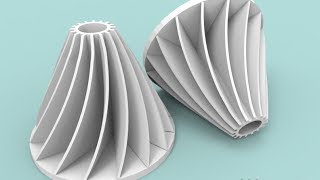 3D modelling impeller in AutoCAD [upl. by Lerej495]