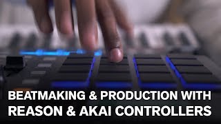 Beatmaking amp production with Reason amp AKAI controllers [upl. by Kifar]