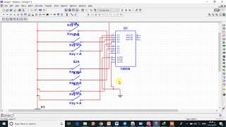 FOUR BITS COMPARATORS USING MULTISIM [upl. by Broder]