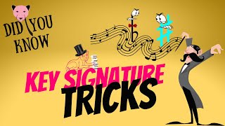 KEY SIGNATURE IDENTIFICATION TRICKS [upl. by Westney]