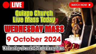 ✅FILIPINO DAILY MASS TODAY  400 AM Wednesday 9 October  Wednesday of week 27 in Ordinary Time [upl. by Enneillij]