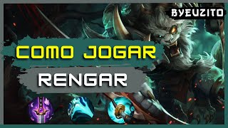 RENGAR JG COMO JOGAR DE RENGAR COMPLETO  GAMEPLAY EXPLICATIVA  League of Legends [upl. by Artur]