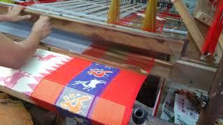 Ikkat silk Sarees  Handloom weavers  Online purchase [upl. by Aleina]