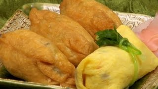 How to Make Inari Sushi Inarizushi Recipe Tofu Pouch Filled with Sushi Rice  Cooking with Dog [upl. by Naujtna]