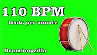 110 BPM Beats per minute Metronome Click Track [upl. by Zaller594]