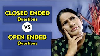 Closed ended VS Open ended questionswith examples [upl. by Nylarej55]