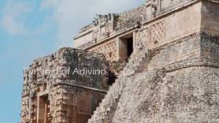 Mayas Uxmal piramide del Adivino Mayan Pyramid of the Adivino Uxmal Yucatan [upl. by Nysa]