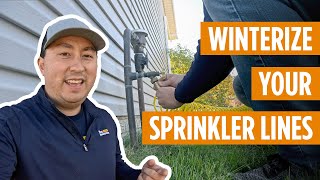 Time to Winterize Your Sprinkler Lines  4 Easy Steps [upl. by Hazrit337]