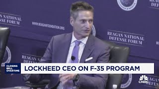 Lockheed Martin CEO responds to Elon Musks criticism of F35 program [upl. by Janina]