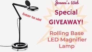 Brightech Giveaway  LED Magnifier Lamp wit Rolling Base [upl. by Malilliw343]