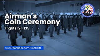 USAF BMT Airmans Coin Ceremony Flights 121135  January 24 2024 [upl. by Ahtebat]