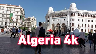 جولة بشوارع العاصمة الجزائرية 4k  Algiers Streets Tour  Stunning 4K Footage [upl. by Aohsoj639]