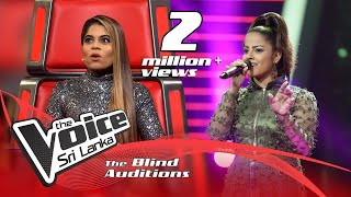 Ridmika Mendis  Udurawee උදුරාවී  Blind Auditions  The Voice Sri Lanka [upl. by Selmore]