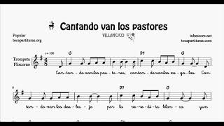 Cantando van los Pastores Sheet Music for Trumpet Christmas Carol [upl. by Gladwin]