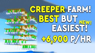 Minecraft BEST CREEPER FARM Tutorial  NEW  49006900HR [upl. by Inor]