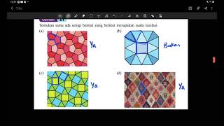 Bab 5 part 5 Matematik Tingkatan 5 kssm 5 4 Teselasi [upl. by Anayt]