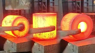 How To Professionally Forge Steel Billets EP711 forging machines [upl. by Enomis]