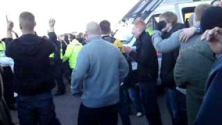 Derby v Forest trouble outside ground [upl. by Ibed]