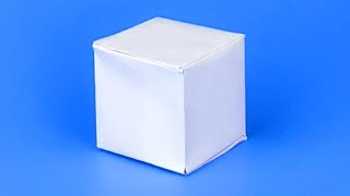 How to make a Paper 3D Cube with a4 paper  New Way [upl. by Talmud520]